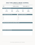 Daily Wellness & Mood Journal Download